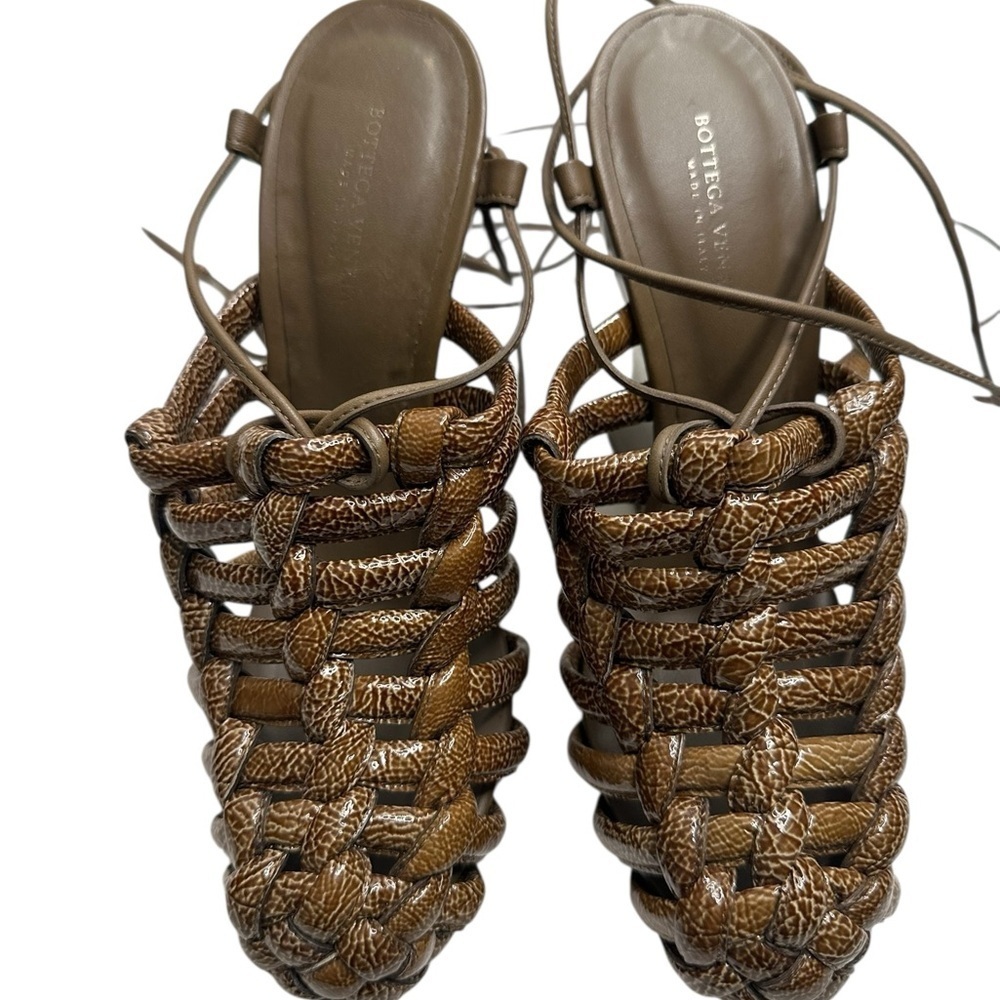 Bottega Veneta Brown Woven Women's Shoes size 6 - Picture 13 of 15